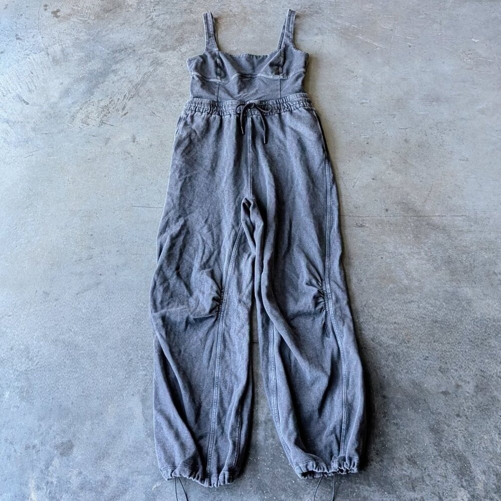 Free People Movement Inbound Onesie Jumpsuit Black Gray small - Picture 2 of 11